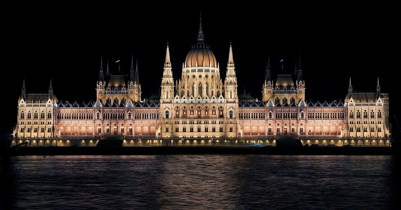 building, architecture, night, evening, illuminated, landmark, tourist attraction, historic, historical, parliament of budapest, river, hungarian parliament building, danube, budapest, hungary, budapest, budapest, budapest, budapest, budapest, hungary